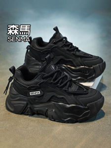 SENMA | Stylish Versatile Height Increasing Men Shoes Black Warrior