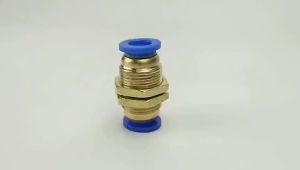 Fitting Lurus PM / MPM Pneumatic Slip Lock Bulkhead Bulk Head With Ring Type MPM 4mm 6mm 8mm 10mm 12mm