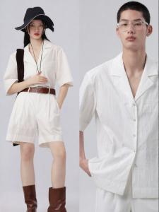 ULD | Sandy Beige Wrinkled Cuban Collar Shirt