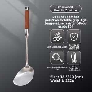 Heat Resistant Anti-Scald Walnut Wood Handle Kitchenware Set
