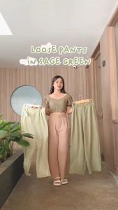 Celana Kulot Crinkle Highwaist Wanita Loose Cullote Pants