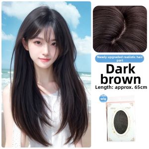 SHANGE | Natural Front Bangs High Layering Breathable Youthful Fluffy Full Wig Long Straight Hair