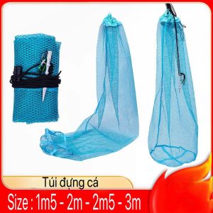 Túi lưới đựng cá rộng 55cm dài 1m5 2m 2m53m