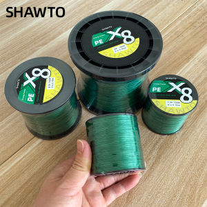 Shawto 150M 300M 1000M 8 Strand Braided Outdoor Fishing Line 10-150LB X8 Sea Fishing Ice Fishing River Fishing Rock Fishing Gear