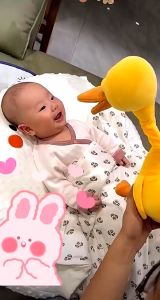 Đồ Chơi Vịt Nhồi Bông Biết Nói Nhảy Múa Nhại Giọng Hát Tiếng Việt Pin Sạc Tương tác cho Bé