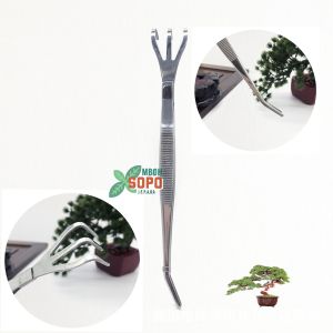 Alat Bonsai dan Berkebun Garpu Akar Pinset 2 in 1 Maxwan China