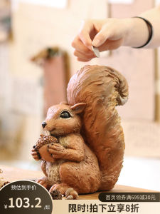 Large Capacity Creative Squirrel Money Box Cartoon Desktop Holiday Gift for Boys And Girls Living Room Storage Organizer