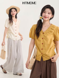HTMEME | Áo Thun V-neck Thiết Kế Voan