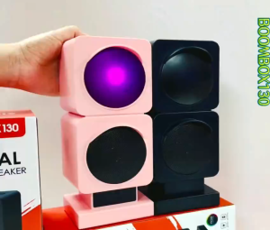 Speaker Lampu Merah BoomBox130 Signal Wireless Speaker Lampu RGB