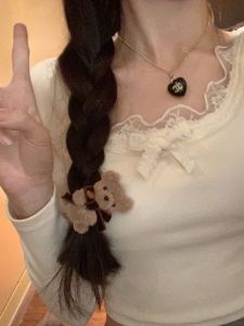 Áo Thun Dài Tay Ôm Vừa Vặn Phong Cách Hàn Quốc Pure Desire Dành Cho Nữ Mùa Xuân Thu Mới Về Áo Lót Cổ Tròn Tay Dài