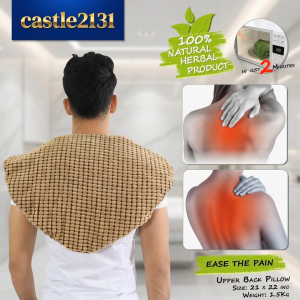 Castle2131 Hot Compress Bag Cold Compress Upper Back Pad Natural Pain Relief Aromatherap