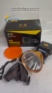 Đèn đội đầu X18 sáng trắng vàng có 3 chế độ sáng chip led siêu sáng dùng đi rừng soi đem soi ếch
