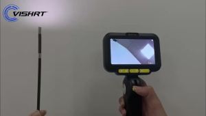 2-way Articulating Borescope 1080P 6.2/8.5MM Camera 4.3 IPS Screen Spilt Design Steering Endoscope Inspect Camera Snake Tube