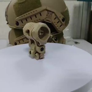 25mm 5-Gear Flashlight Clip Bracket Accessory for Riding Helmet Rails