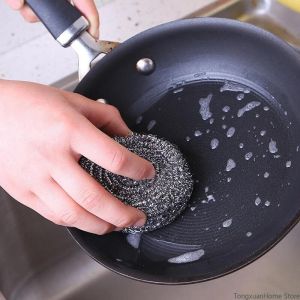 [Serbaguna] 1Pcs Sikat Kawat Panci Stainless Bentuk Bola Sikat Pembersih Panci Piring Wajan Anti Karat