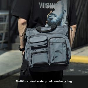 Mens Multi-Functional Waterproof Large Capacity Business Computer Bag Casual Travel Crossbody Bag Fashionable Mens Bag