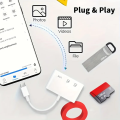 2025 Phone Card Reader SD3-in-1 Converter Adapter Universal Tablet Connection USB Flash Drive Type-C TF CF SD Memory Card Reader. 
