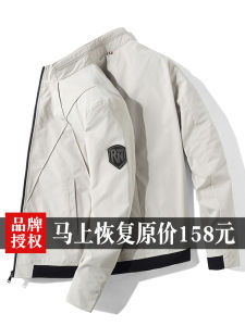 Mens Casual Fleece Lined Thickened Stand Collar Jacket Spring Autumn Style Baseball Coat Winter Workwear Long Sleeve Zipper Closure