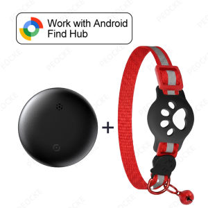 Anti-Lost Cat Collar for Smart Tag GPS Tracker Protective Case With Bell Cats Necklace Bluetooth Tracker Tag for Android