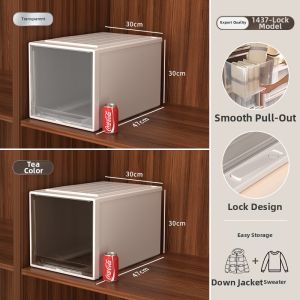 Thickened Transparent Drawer-type Storage Box