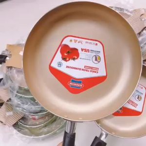 Set gồm 2 chiếc chảo nhôm chống dính Sunhouse hàng chuẩn xịn đường kính chảo lần lượt là 18 và 24cm