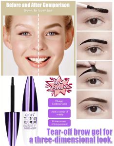 TearOff Eyebrow Cream Eyebrow Cream SemiPermanent Natural Makeup SmudgeProof