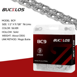 BUCKLOS MTB Bike Chain Road Bicycle Corrente 8/9/10/11/12S Mountain Bike Current 10 11 12 Speed Cycling 10S 9S 8S MTB Bike Parts