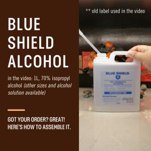 Blue Shield 70% ISOPROPYL ALCOHOL & ETHYL ALCOHOL in 1 Liter Pump
