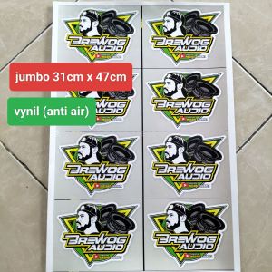 Stiker Brewog Audio | Stiker Audio | Stiker Audio Soundsystem | Stiker Sound System Anti Air | Stiker Logo Sound System Bahan Vynil