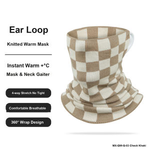 Thermal Winter Face Mask Multifunctional Outdoor Cycling Earloop Headband for Cold Weather Face and Neck Protection