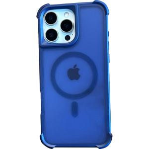 DAIMANG | Anti-shock Full-Coverage Semi-Transparent Magnetic Silicone Case for iPhone 15 Pro 16 Pro Max 16 Plus 17