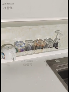 YissTiee Bathroom Gray Draining Toothbrush Cup Holder - No Drill Required Installation
