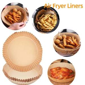 [50 Pcs/Pack] Air Fryer Baking Paper 20cm Mat Oil-proof Frying Food Parchment Paper Kitchen Accessories Oil-proof Water-proof Non-stick 空气炸锅纸