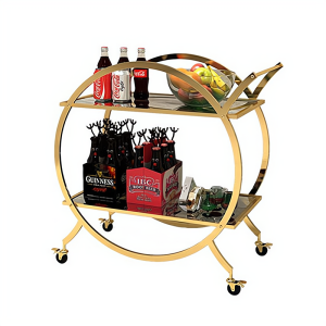 Home Iron Art Mobile Bar Cart Mini Restaurant Living Room Bedroom Tea Water Side Table Dining Room Cabinet Wine Rack