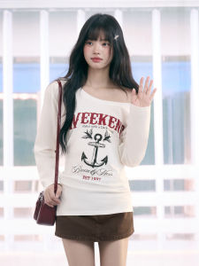 Weekend hub | Áo Thun In Mỹ Off-Shoulder Đeo eo