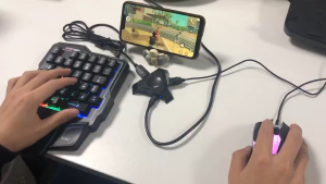 M1Pro แป้นพิมพ์โทรศัพท์มือถือ FIFA/PUBG ทางลัดแป้นพิมพ์มือเดียว ตัวแปลงเกมมือถือ ทางลัดแป้นพิมพ์ Android/IOS