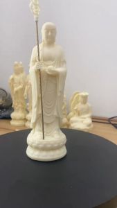 Tượng Mục Kiền Liên Bồ Tát chất liệu đá nhân tạo size 20cm nhập khẩu làng nghề đúc tượng mỹ nghệ Đài Loan