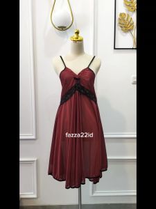 fazza22id dress lingerie size jumbo fit xxl / daster wanita bahan satin LD 112 cm renda hitam besar Pakaian Santai Plus Size Pegang Nyaman Dan Stylish - Lazada