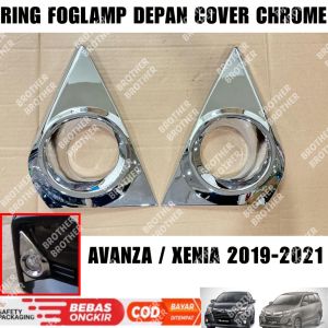 Cover Ring Foglamp Avanza Xenia 2019 2020 2021 Chrome