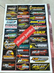 Stiker Sound | Stiker 1 Lembar | Stiker Pack Ukuran 31cmx47cm