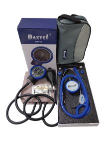 Baxtel APG BLUE Ring Aneroid Sphygmomanometer BP/ROYAL BLUE DELUXE Stethoscope