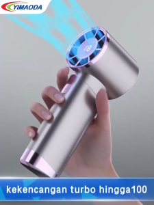 YIMAODA Mini Fan USB Handheld Stand up Desktop Fan Portable Strong Wind 100 Speed High Speed Fan Digital Display Adjustable Wind Speed Turbocharged Fan Suitable for Outdoor Space Adjustment and Rapid Cooling Durable and Convenient Fan 1013