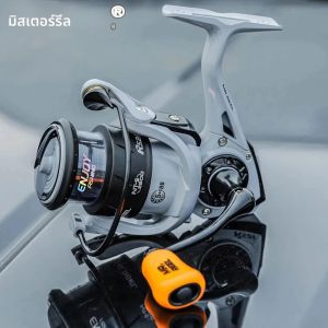 ยี่ห้อรอกตกปลาสปินนิ่งแกนม้วนสายโลหะผสมตื้นแขนโลหะซีเอ็นซีประกันตัวหนาปรับการลากตัวหนาเหมาะสำหรับการหล่อรอก