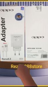 Charger untuk Oppo RENO 8Z 80W Super Vooc Dukung Pengisian Cepat