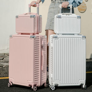 ชุดกระเป๋าเดินทางแต่งหน้าพีซีขนาดใหญ่14 "20" 24 "26" 28นิ้วสำหรับผู้หญิงพร้อมล้อเงียบรถเข็น Gembok KATA Sandi กระเป๋าใหญ่ Gratis Ongkir Tas Kosmetik