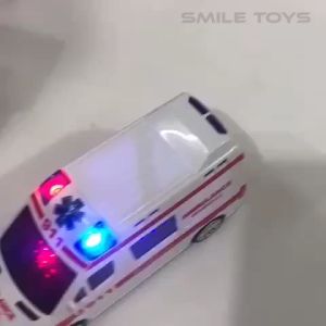 Smile - Mainan Anak Mobil Ambulance Hospital Bump And Go 3D / Mainan Mobil Ambulance Lampu Dan Suara