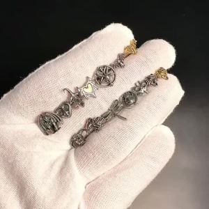 1PC Hoa Văn Ngôi Sao Ngũ Cánh Ngược Chữ Thập Đầu Dê Khuyên Tai Hình Dơi Khuyên Tai Helix Sụn Tai Tragus Khuyên Môi Trang Sức Thép Không Gỉ Kim Loại
