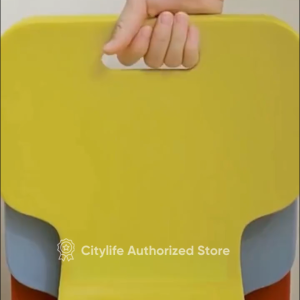 Citylife Stackable Stool Plastic Chair for Children Adults Stool with Backrest Hold Up To 120KG