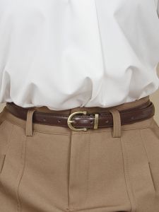 Simple Black Belt for Women Vintage Jeans Belt Student Fashion Versatile Decorative Belt Slim Waistband Artistic Style PU Leather