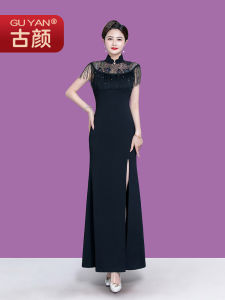 GUYAN | Premium Elegance Cheongsam Performance Dress Summer New Style Stretchable Wrinkle-Resistant